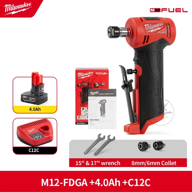 밀워키 M12 연료 FDGA-0 2485-20 12v 무선 브러시리스 앵글 다이 그라인더 상자 없음, 01 China Mainland, 02 FDGA 4.0 C12C
