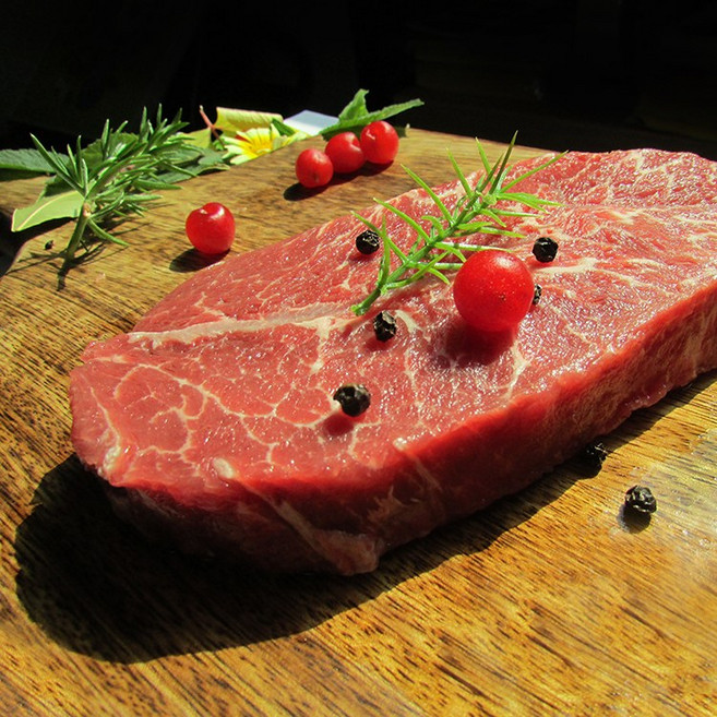 도감푸드 초이스등급 소고기 소갈비살 부채살 살치살 400g, 1개, {냉동} 부채살 스테이크용 400g 초이스