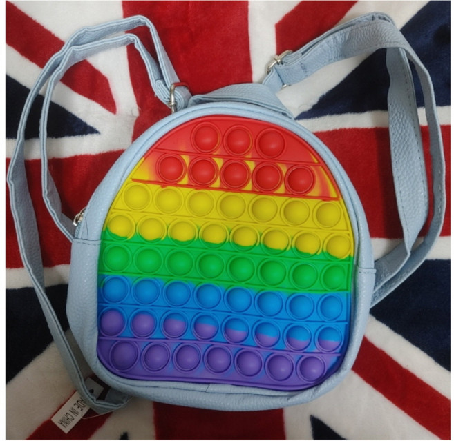 배낭 푸쉬팝 버블 민트색 가방 가죽 푸쉬팝 가방 초대형 파스텔 푸시팝 버블 초대형 팝잇, 1개