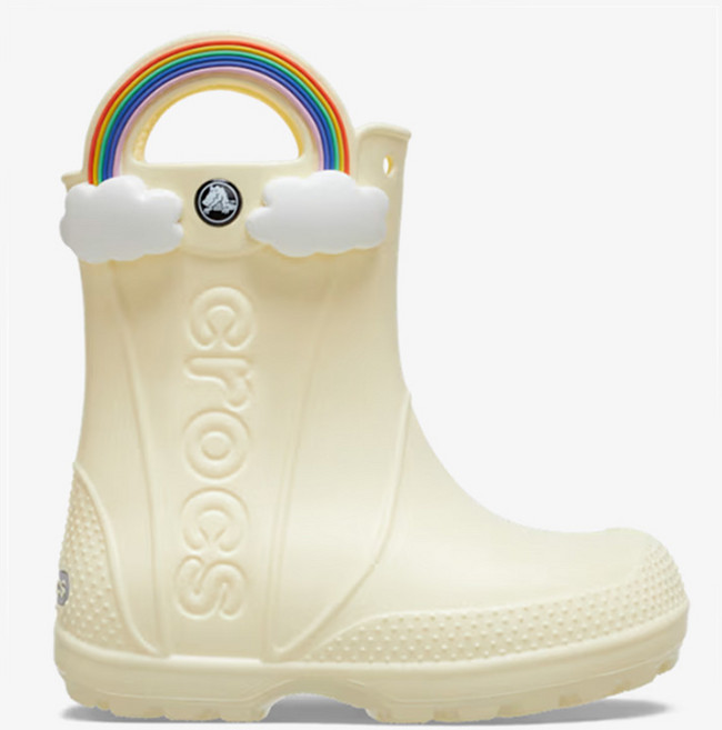 [에스키즈] 크록스 핸들 잇 레인보우 레인 부츠 키즈 (버터크림) 210026-76O