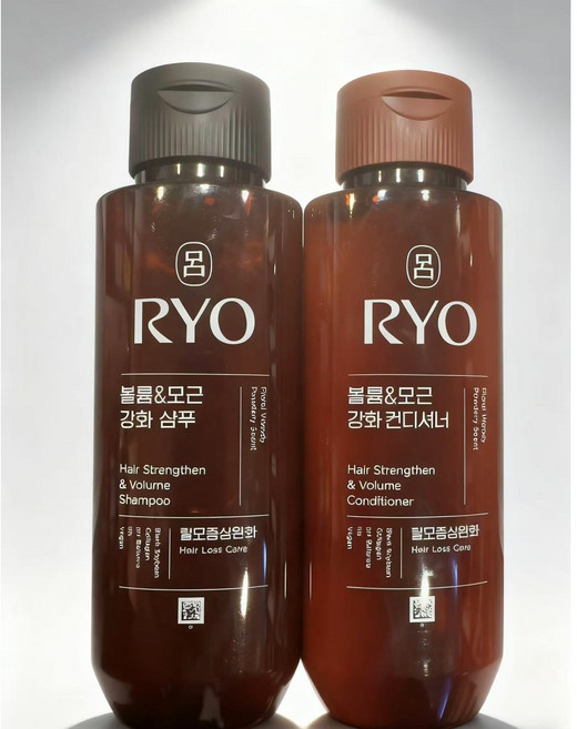 려 RYO 흑운 볼륨 & 모근 강화 샴푸 180ML+ 린스 180 ML X 2 세트, 1개