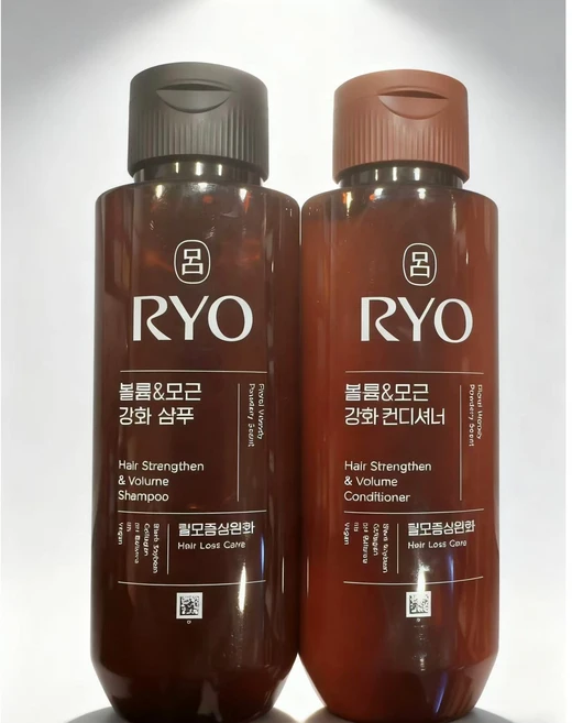 려 RYO 흑운 볼륨 & 모근 강화 샴푸 180ML+ 린스 180 ML X 2 세트, 1개 - 쿠팡