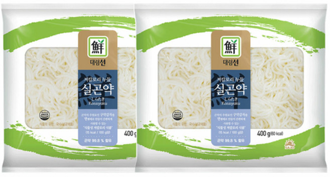 [대림냉장] 저칼로리 누들실곤약 400g x2개, 2개