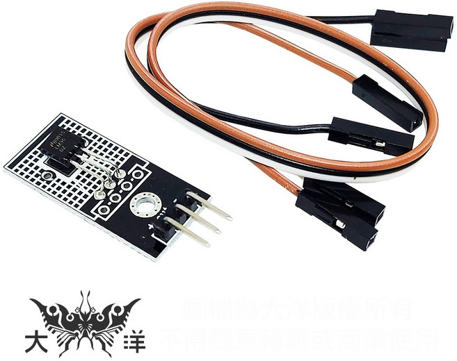 LM35D 模擬溫度傳感模組 1303A, 1個