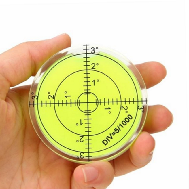 원형 수평계 측량 휴대용 60mm 수평계 간이 측정 게이지 사진기 삼각대 조준기 레벨기 측정기 카메라