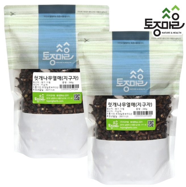 [토종마을] 국산 헛개열매 300g 헛개차, 2개