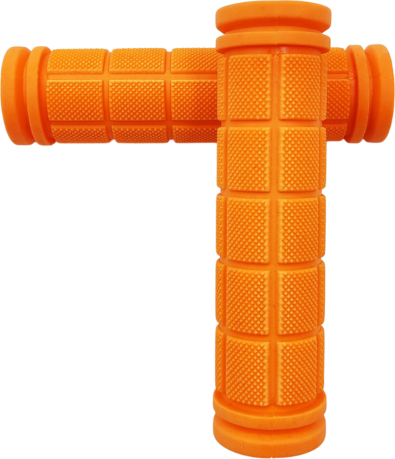 글로리존 자전거 고무 그립 손잡이, 주황, 2개