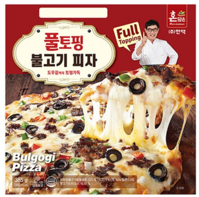 [한맥식품] 이경규의 풀토핑 피자 2종 / 불고기 콤비네이션, 100개, 385g