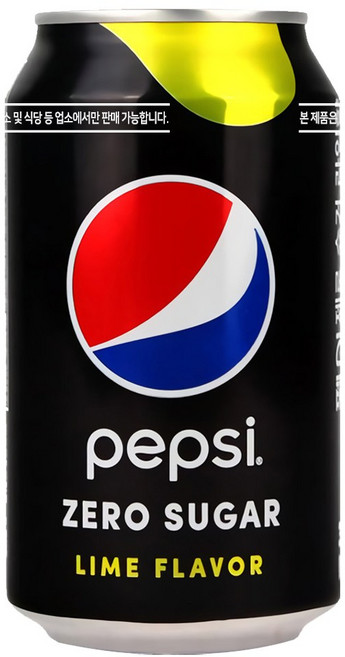 펩시 제로슈거 라임향 업소용, 펩시제로 제로카페인 355ml 24캔, 24개, 355ml