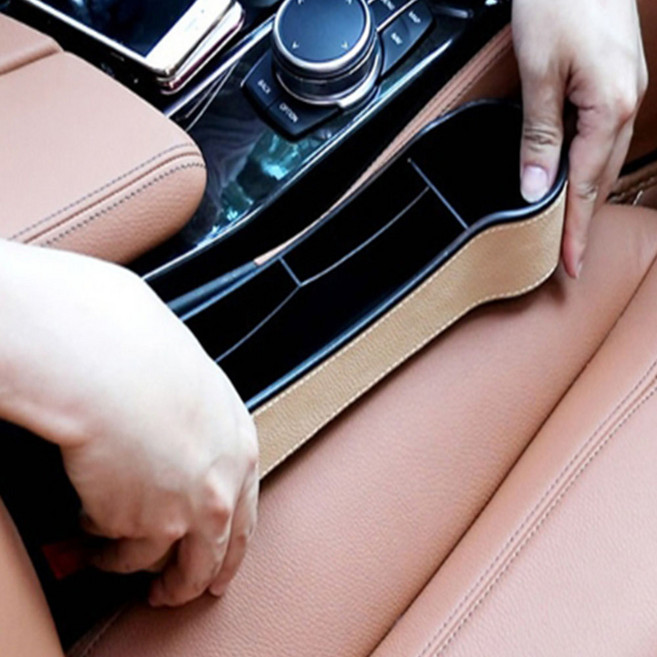 운전석 사이드 수납포켓 핸드폰 거치대 컵홀더, 블랙, 2개