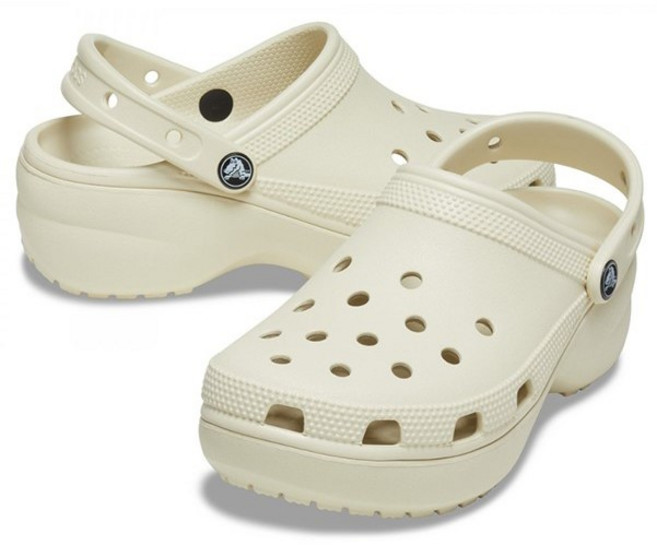 크록스 [2001아울렛분당점] 클래식 플랫폼 클로그 우먼 여성샌들 206750-2Y2