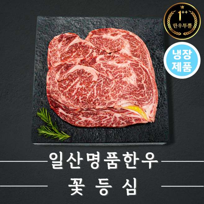 한우 투뿔 꽃등심(냉장 구이용 200g) 한우1++NO.9/일산명품한우, 1개