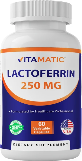 비타매틱 락토페린 250mg - 60 베지터블 캡슐, 1개, 60회분 - 쿠팡