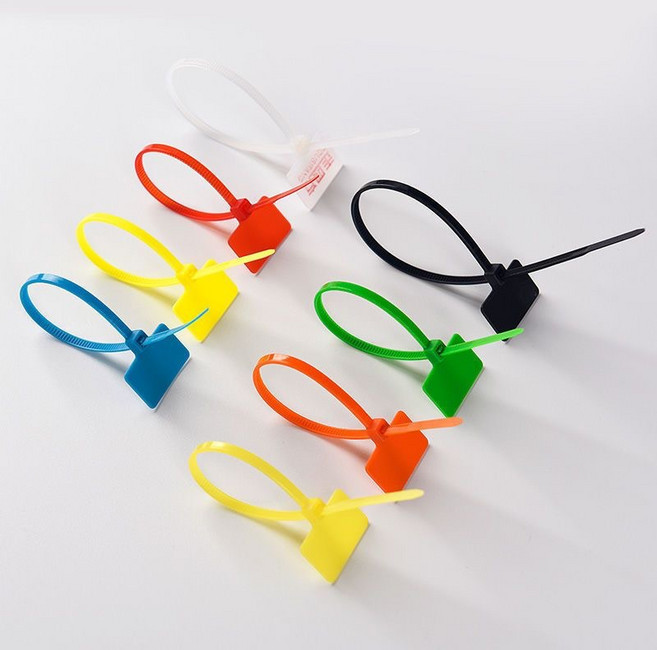 네임타이 미니 이름표 네임택 케이블타이 마크타이 전선 정리