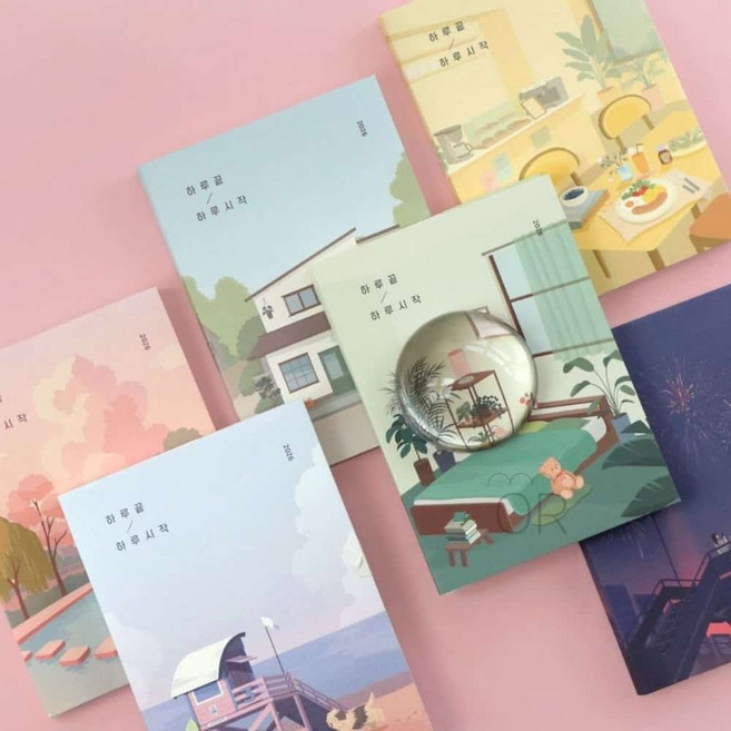 MMOR 하루끝 하루시작 다이어리 2026 스터디플래너 다꾸다이어리, 01 모닝센츠