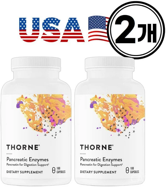 쏜 리서치 췌장 효소 180정 2통 소화 기능 영양소 흡수 지원 Thorne - 쿠팡