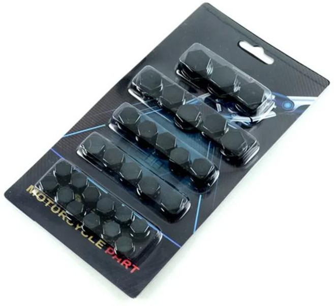 호환 장식 너트 커버 트라이엄프 트라이던트 660 야마하 R1 브래킷 V 스트롬 허스크바나 701 Z800 용, [01] Black