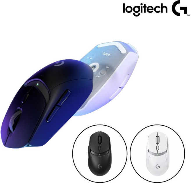 로지텍코리아 로지텍G G309 LIGHTSPEED 무선 게이밍 마우스, 화이트