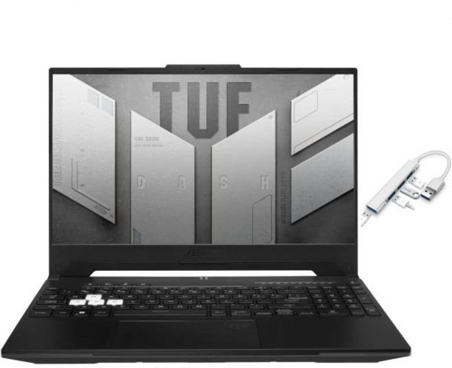 아수스 TUF 대시 15.6인치 144Hz FHD 게이밍 노트북 | 12세대 인텔 코어 i7-12650H 엔비디아 지포스 RTX 3070 백라이트 키보드 윈도우 11 블랙 16, 아수스 TUF 대시 15.6인치 144Hz FHD 게이