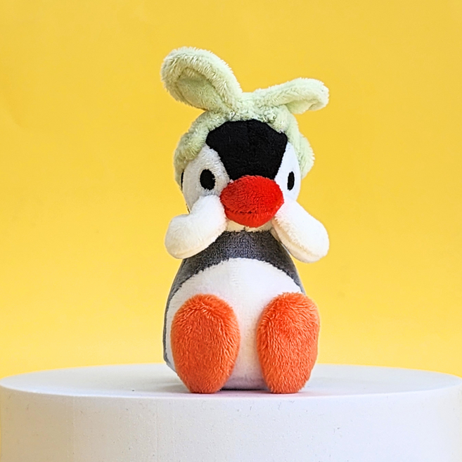 BSC 핑구 헤어밴드 인형 키링 굿즈 세트 키홀더 펭귄키링 가방고리, 1개, 핑가 헤어밴드키링, 10cm