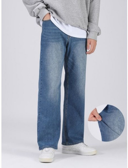 백화점 출고 [후앙스] 데일리 인밴딩 워싱 스판 캐주얼 청바지 CICP0515