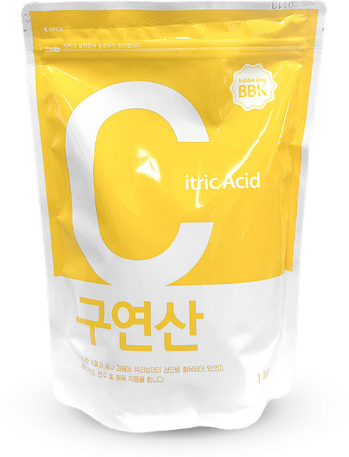 버블킹 구연산 1kg, 1개, 1ml