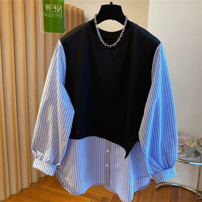 여성투피스 / 여성세트 / 니트조끼 + 셔츠 / 여성조끼 + 블라우스 / YX081385 30