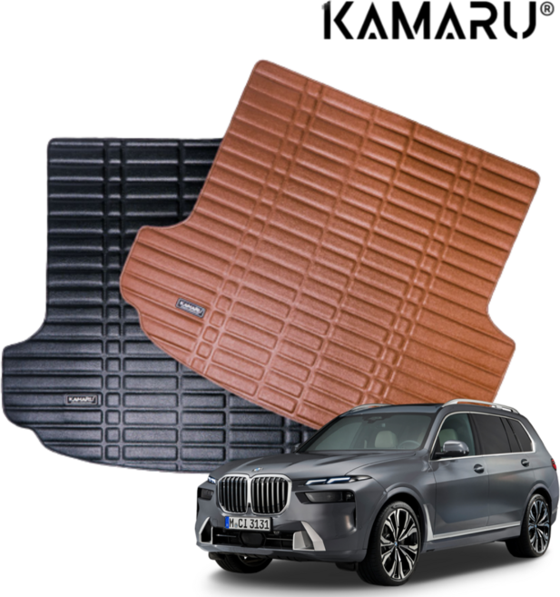 카마루 가죽 폴딩 트렁크매트 BMW X7시리즈 G07 전용, 브라운