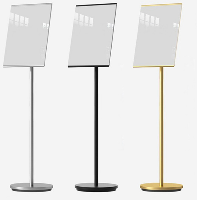 은광 포스터스탠드 포스터 pop 거치대 안내판 스탠드 광고판 입간판 게시판 메뉴판 판넬 표지판 안내문 배너 안내, A타입 실버 A4, 1개