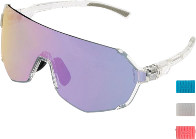 WTD G3 5색상 미러 렌즈 골프 러닝 선글라스 자전거 테니스 등산 아웃도어 런닝 파크골프 스포츠 고글 도수 클립 결합 가능, 올클리어 바이올렛, 도수클립 선택안함, 1개