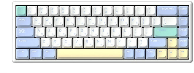 한성컴퓨터 GK868B PRO 동그리 8K 유무선 키보드, 머랭, 35g, 무접점