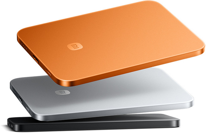 샤오미 두께6mm 초슬림 맥세이프 보조배터리 기내반입 5000mAh 15W, 오렌지, 울트라 씬