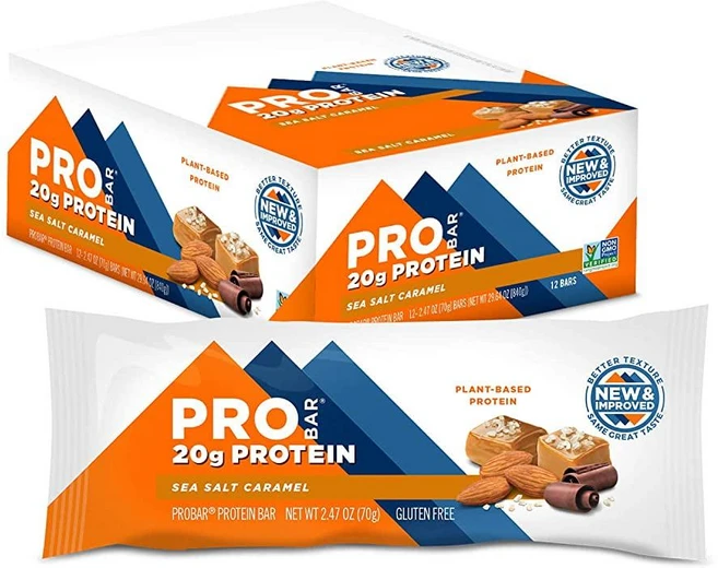 PROBAR 단백질 바 GMO 프리 글루텐 프리 건강한 간식 식물 기반 천연 식품 성분 민트 초콜릿 12개입 (70g), 70g - 쿠팡
