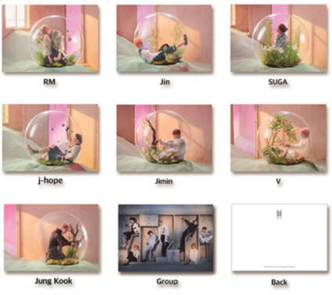 방탄 엽서 렌티큘러 3D 포카 포토카드 LOVE Yourself 結 Answer BTS 방탄소년단 입체, Jin（진）