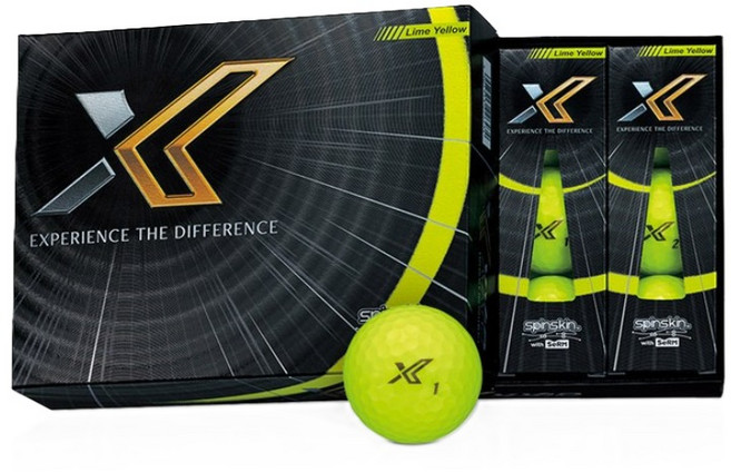 던롭 젝시오 엑스 3피스 골프공, 엑스 옐로우, 1개