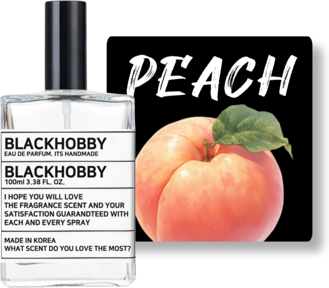[3+1] 블랙하비 복숭아 베스트 10종 드레스퍼퓸 / 사탕수수 발효 베이스 사용, 1개, 100ml, 019. 넥타린