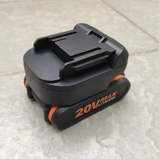 Worx 20V 최대 4 핀 변환 어댑터 마키타 18V LXT 도구 배터리 BL1840 사용, 1개