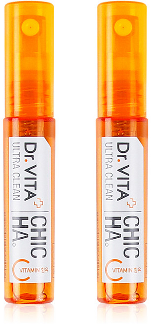 닥터비타 쉽고 빠른 입냄새제거 울트라 클린 칙하 7ml (구강 청결 스프레이), 2개