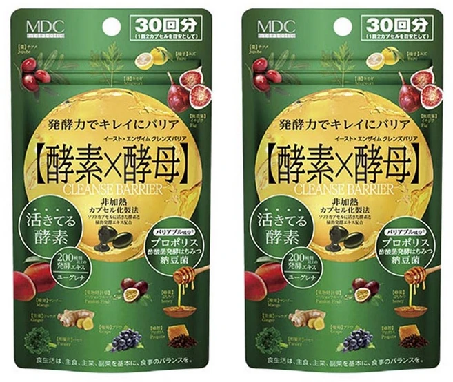효소효모 클렌즈 베리어 캡슐, 2개, 60정 - 쿠팡
