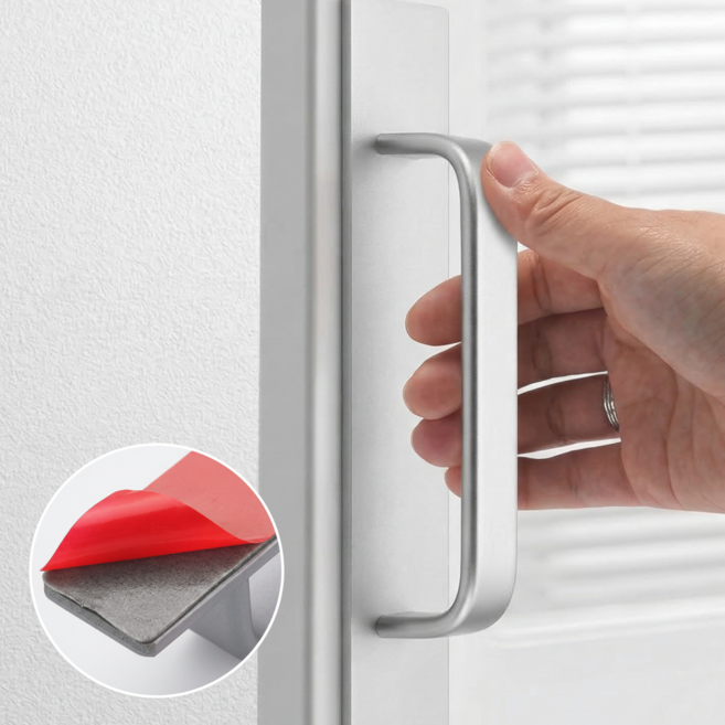 로멀리 미닫이문 베란다 창문 손잡이, 실버