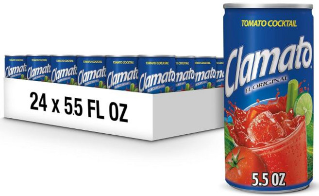 해외 주스 비타민 음료 클라마토 오리지널 토마토 칵테일 5.5파운드 온스 캔(24팩)