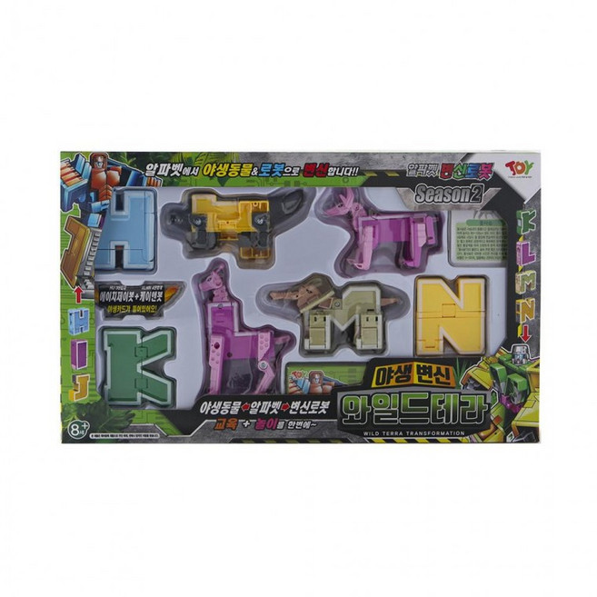 EAS 와일드테라 알파벳 변신로봇 어린이 로봇장난감, 1개, 상세페이지 참조
