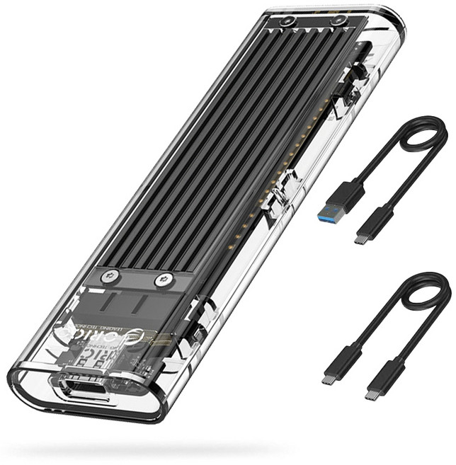 오리코 M.2 NVME 10Gbps C타입 외장 SSD 케이스 TCM2-C3, 검정, 1개
