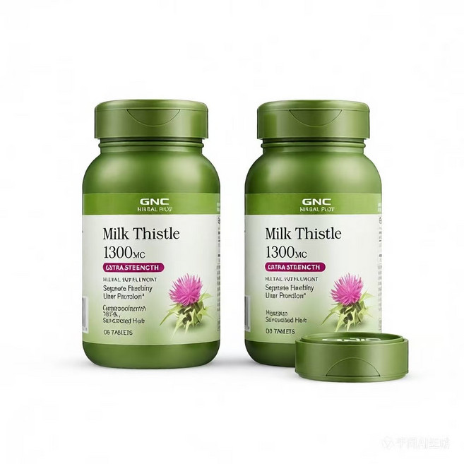 GNC 밀크 씨슬 1300mg, 120정, 2개