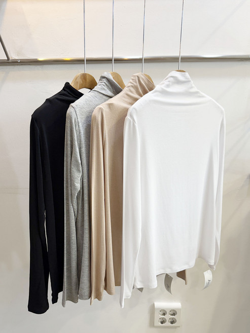 [국산] 기획 루즈핏 77가능 신축성 좋은 반목 얇은 텐셀 이너티 폴라 4color