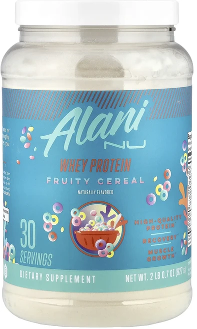 매우편하고 Alani Nu 유청 단백질 프루티 시리얼 927g(2lb 0.7oz) 끝내주게잘나가는상품, AlaniNu유청단백질프루티시리얼927g2lb07oz, 1, 927g - 쿠팡