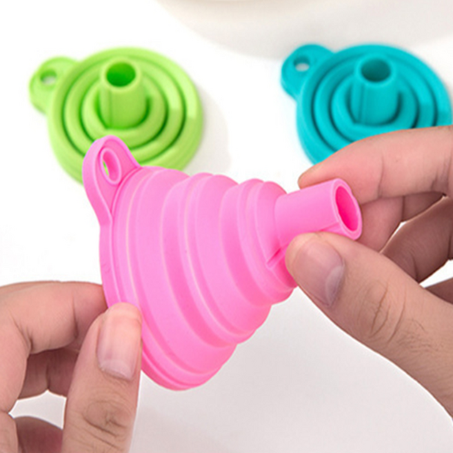 국물따르개 국물따르기 스탠깔대기 주방깔대기 깔대기 기름깔대기 접이식깔대기 소분용깔대기 국물버리기, 1개