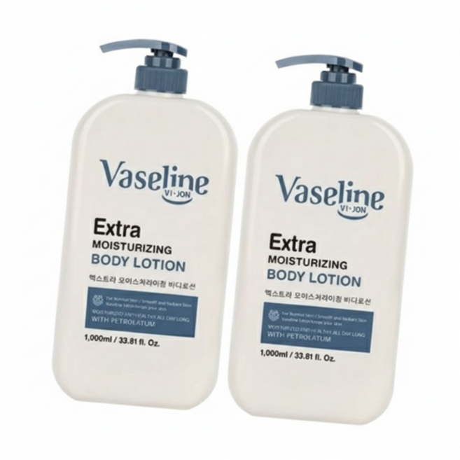 바이존 바세린 엑스트라 모이스처라이징 바디로션, 2개