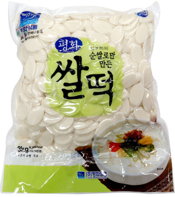 평화 순쌀로만든 쌀떡 3kg 1개