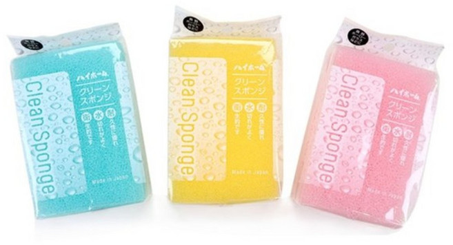 우레탄 스폰지 수세미 설거지 주방세척용품, 옐로우